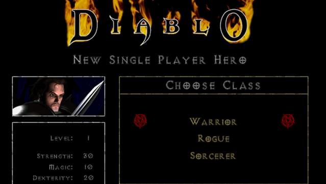 Diablo commercial-game preview published by GOG