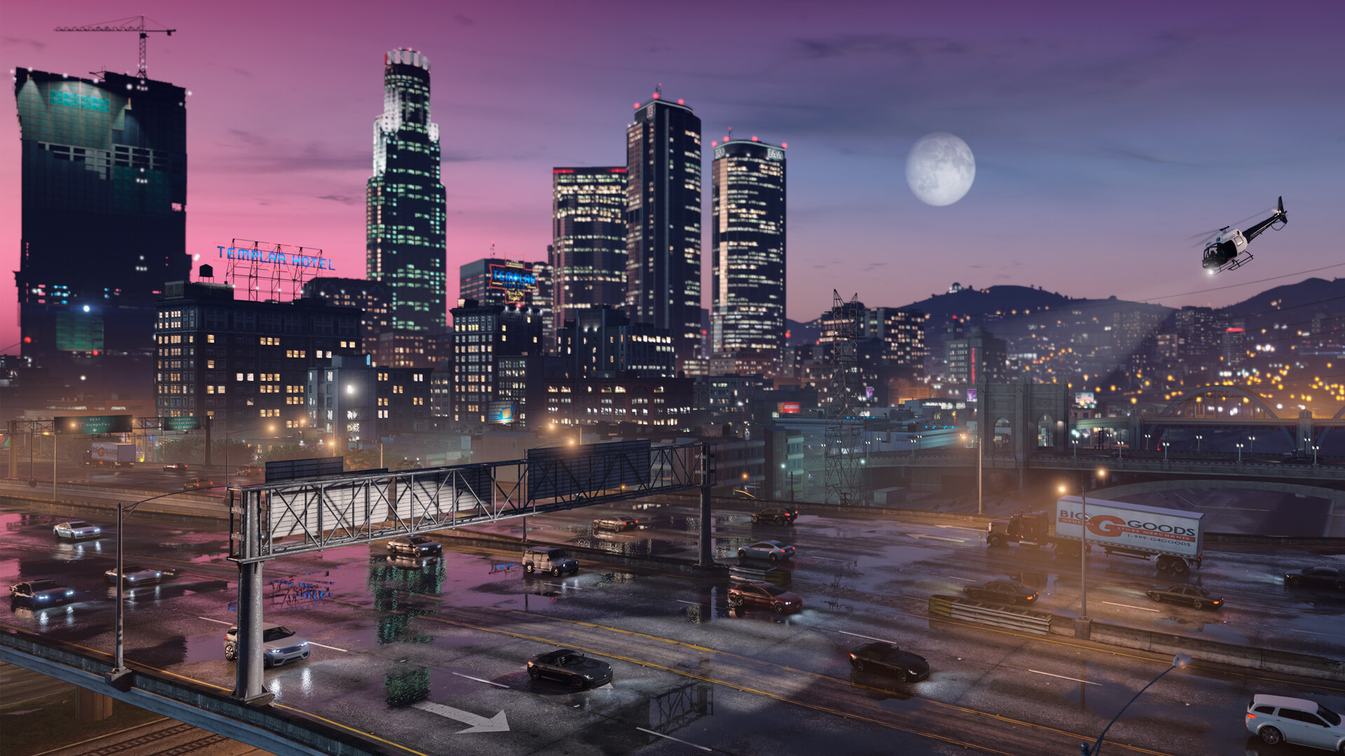 Official GTA V Enhanced promotional screenshot from Rockstar’s Steam listing