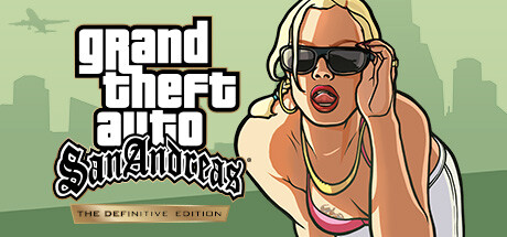 Official Grand Theft Auto: San Andreas commercial edition title artwork