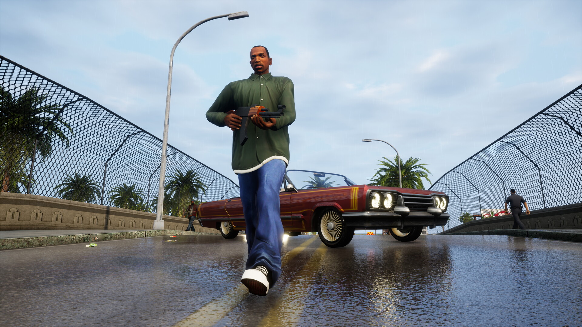Official San Andreas Definitive Edition promotional gameplay image